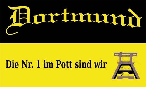 Dortmund die Nr. 1 im Pott Flagge 90x150cm