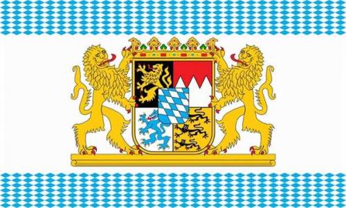 Bayern große Wappen Flagge 90x150 cm