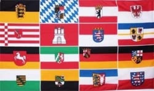 Deutschland 16 Bundesländer Flagge 90 x 150 cm