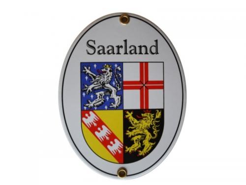 Saarland Emaille Schild