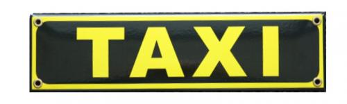 TAXI Emaille Schild