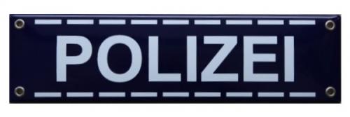 Polizei Emaille Schild