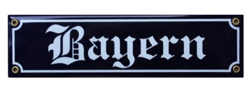 Bayern Emaille Straßenschild
